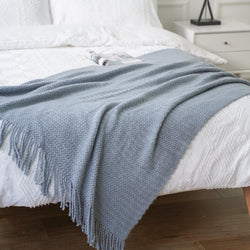 Tassel Knit Throw