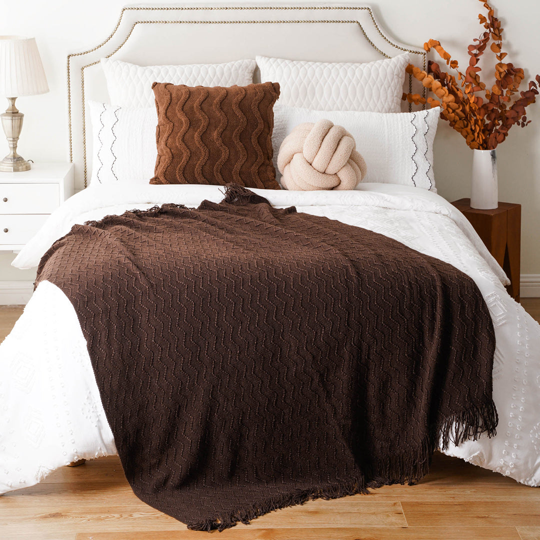 Chevron Fringe Throw