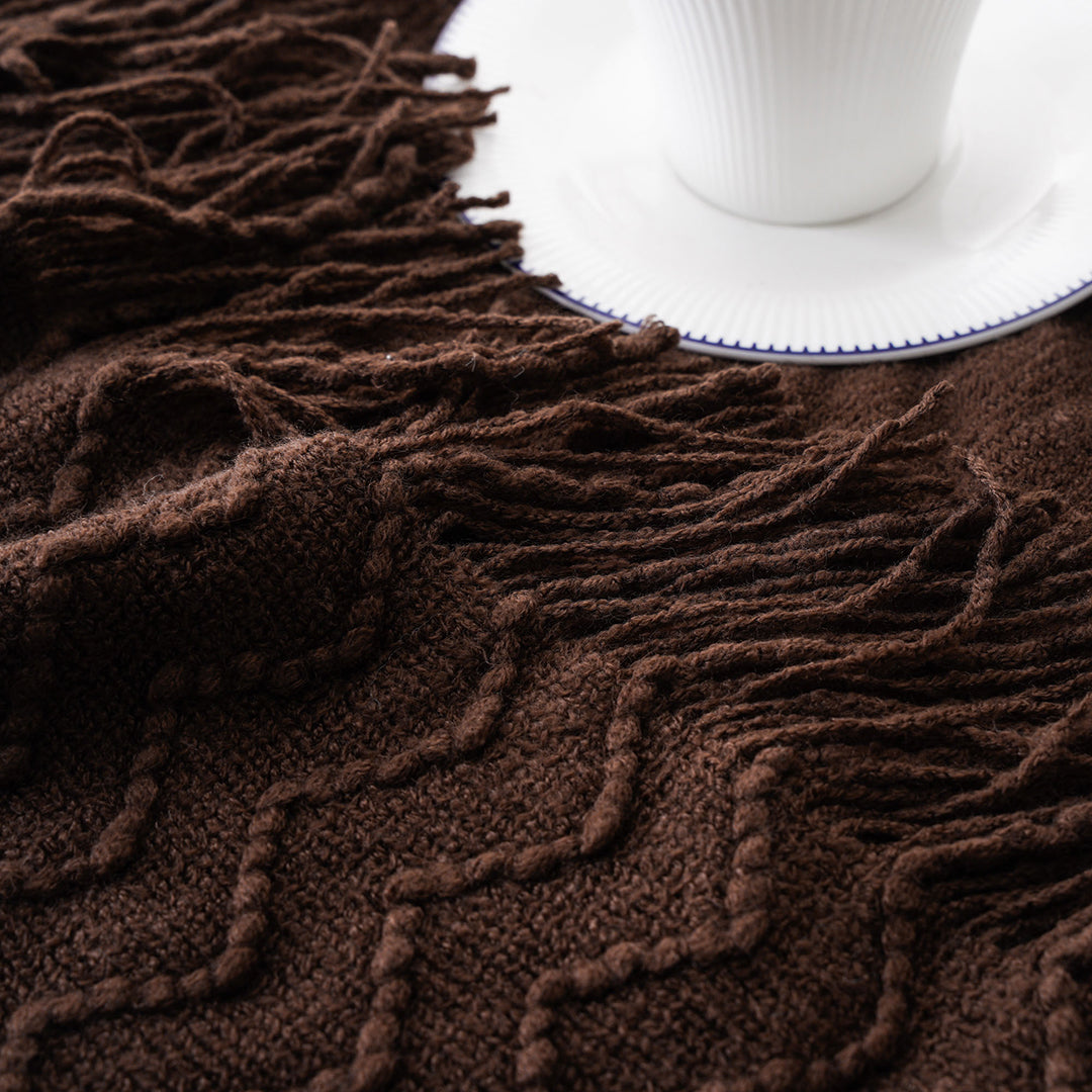 Chevron Fringe Throw