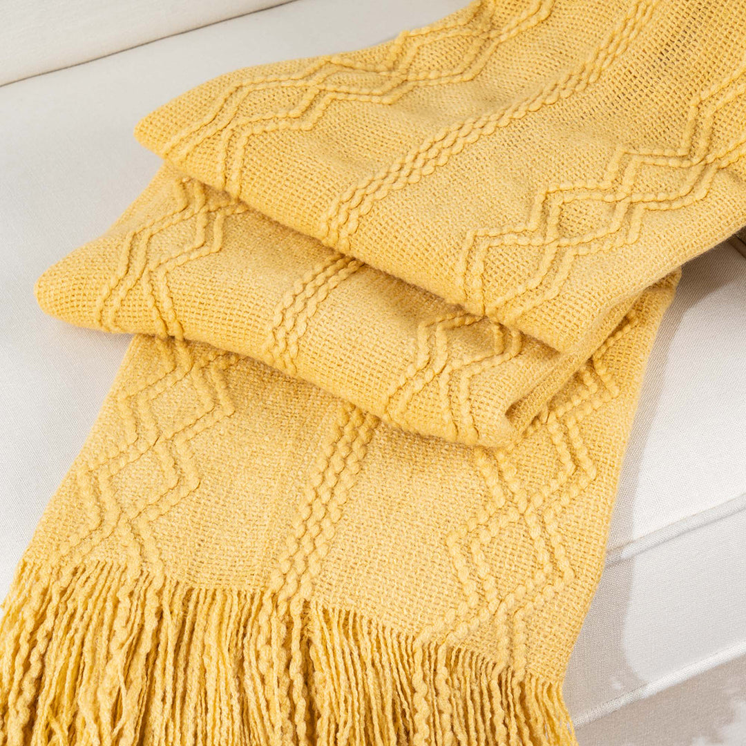 Ridge Fringe Throw