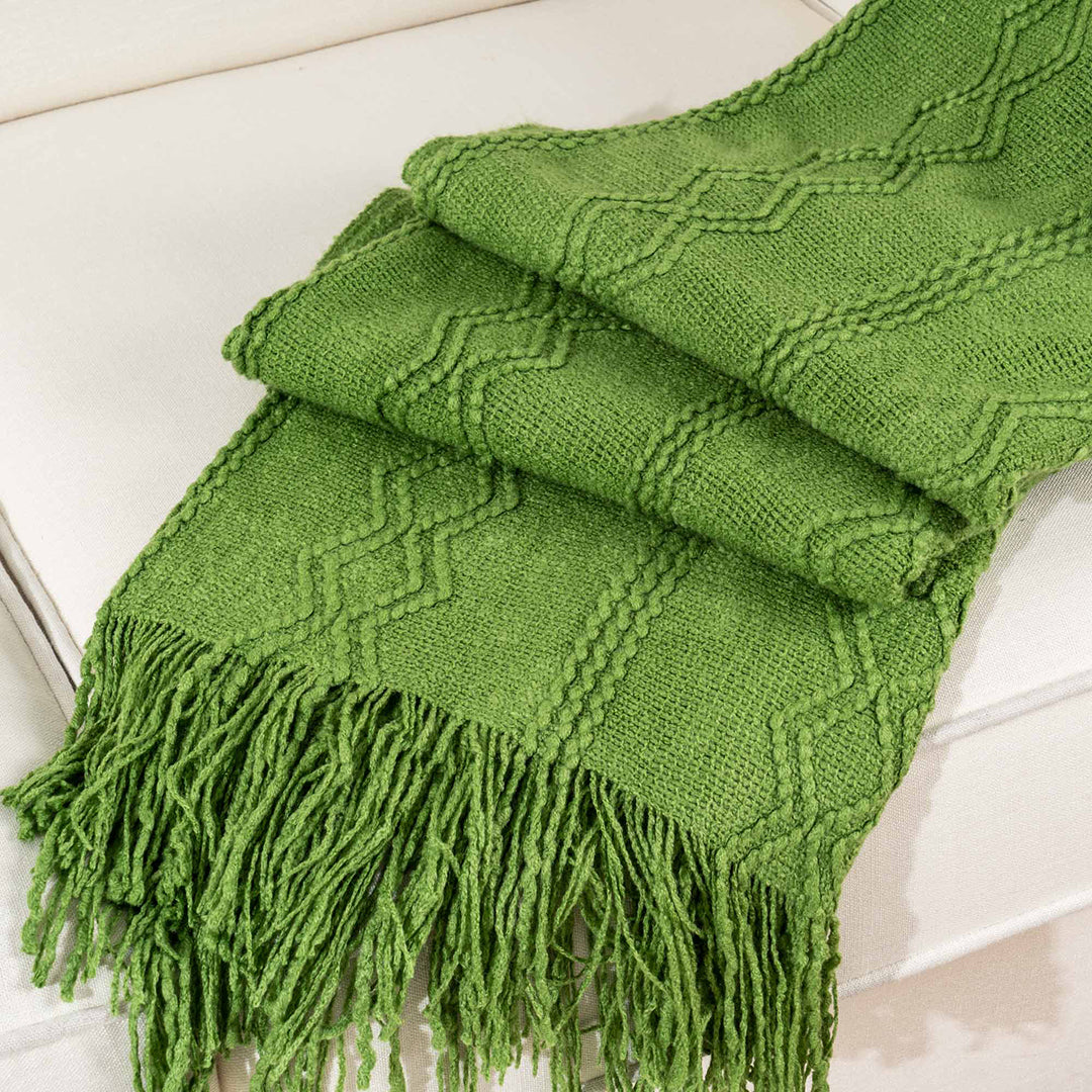 Ridge Fringe Throw