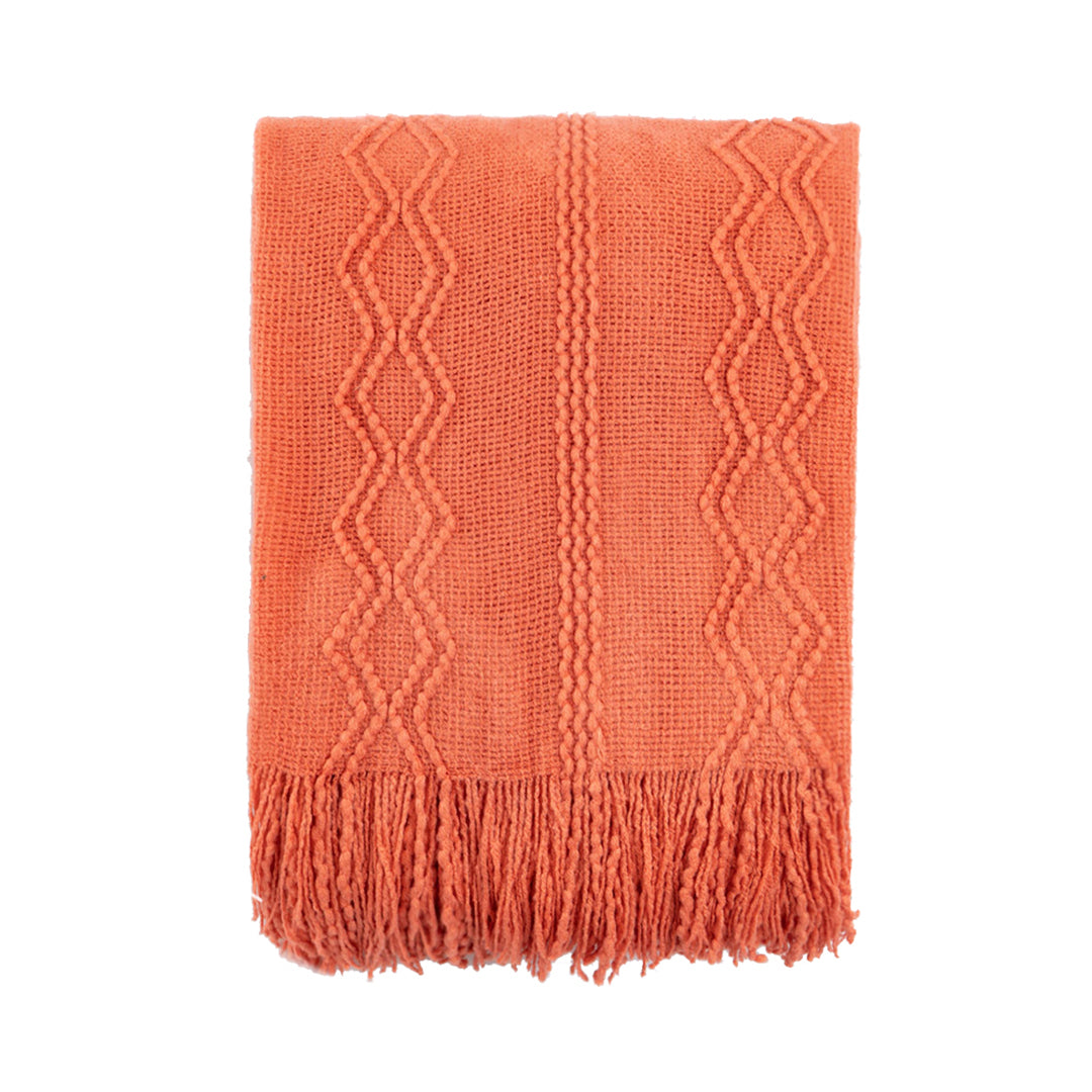 Ridge Fringe Throw