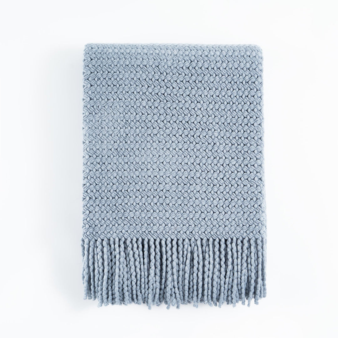 Tassel Knit Throw