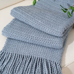 Tassel Knit Throw