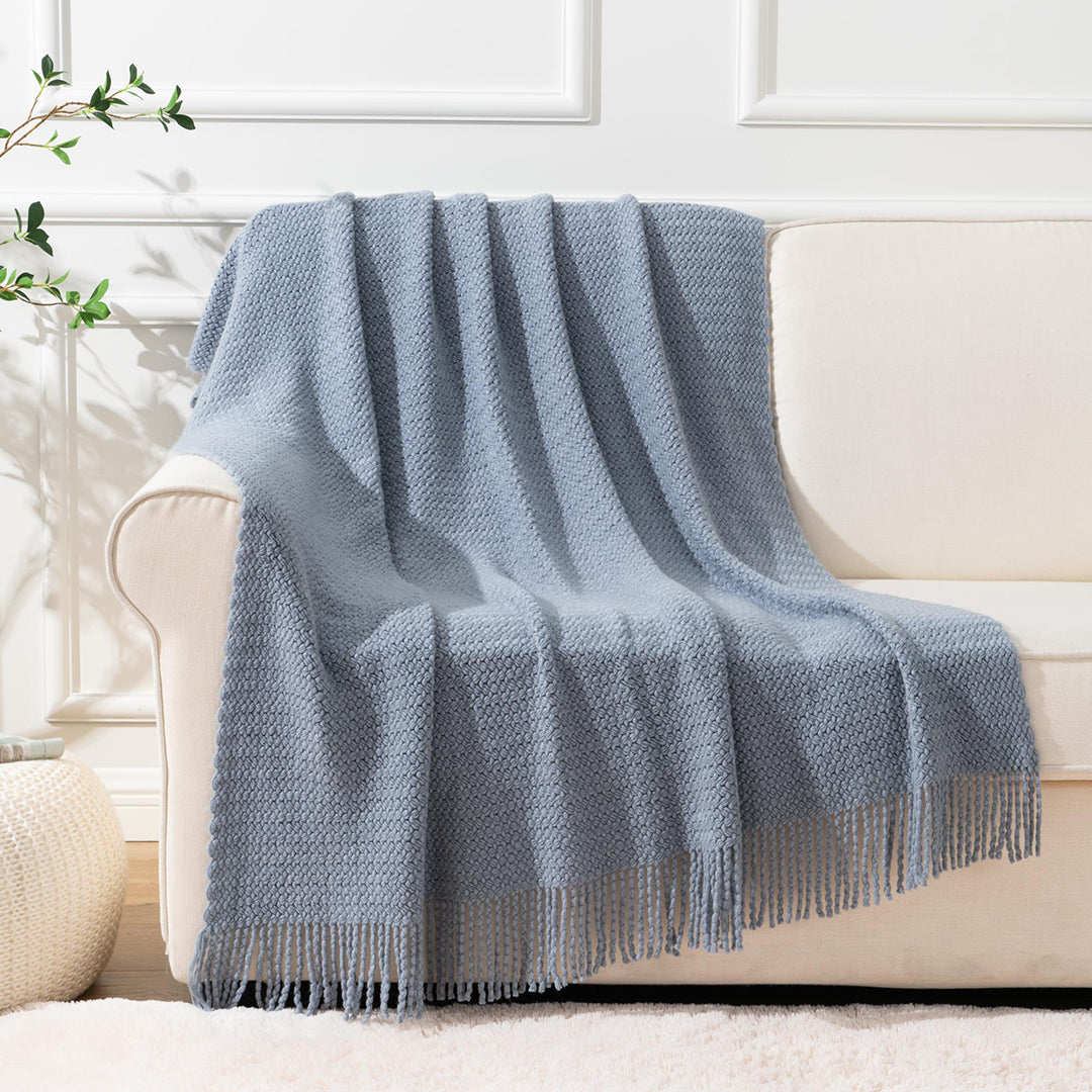 Tassel Knit Throw