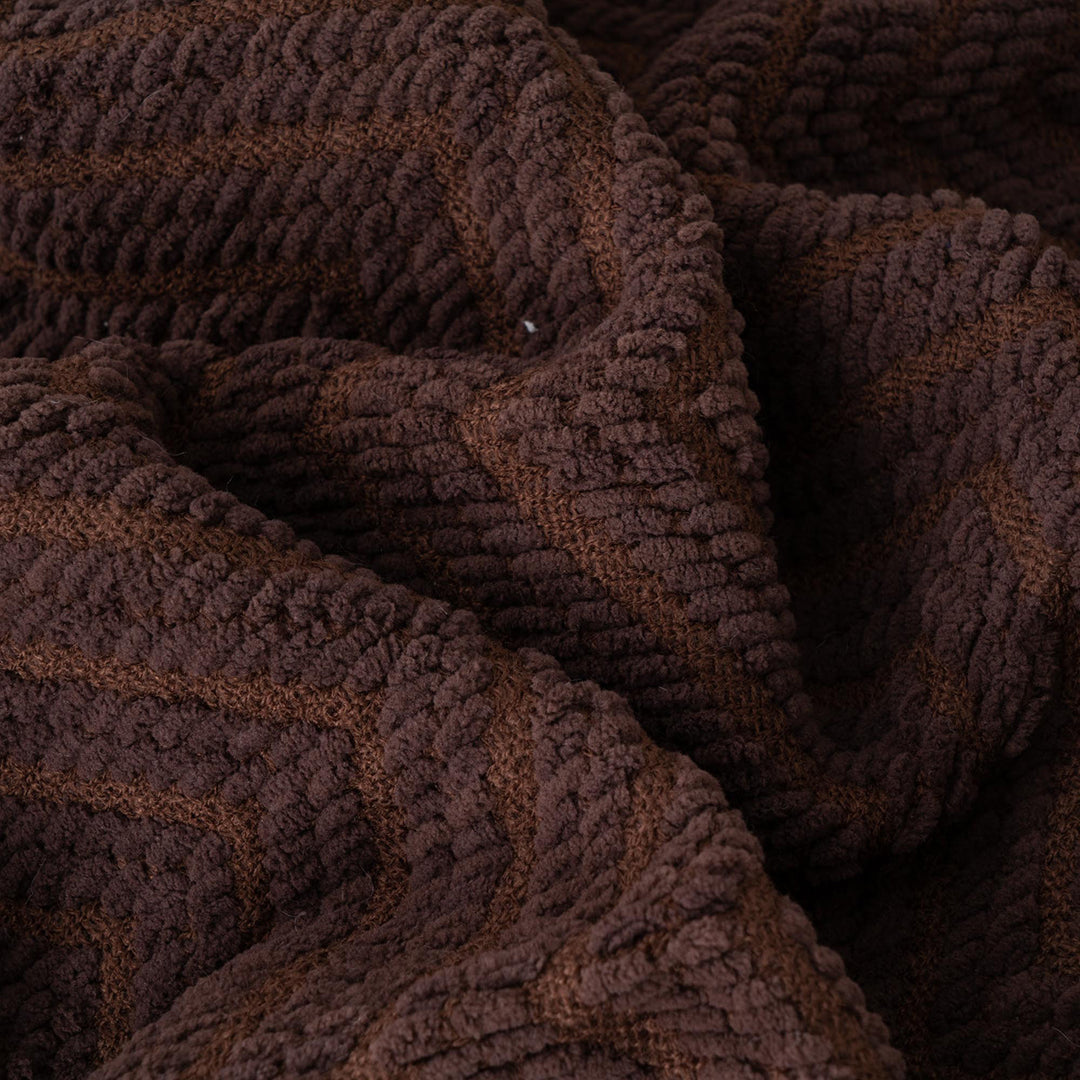 Zig-Zag Chenille Throw Blanket