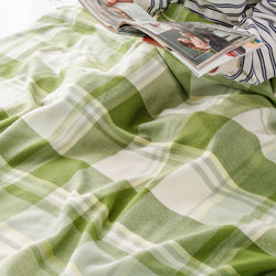 Green Plaid Throw