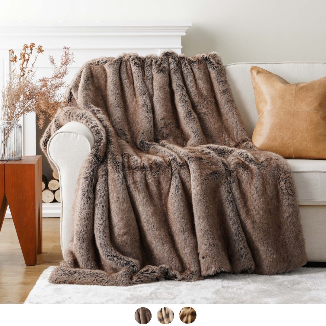 Faux Fur Blanket – BATTILO HOME