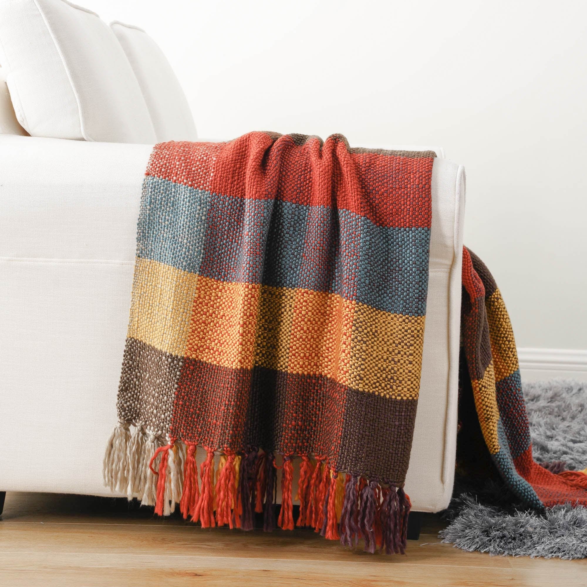 Vintage Plaid Throw